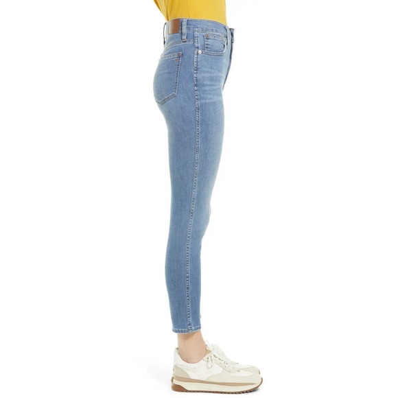 Madewell 10" High Rise Skinny Crop Jeans 5 Pocket Denim MD621 Women's Size 29 - Picture 5 of 7